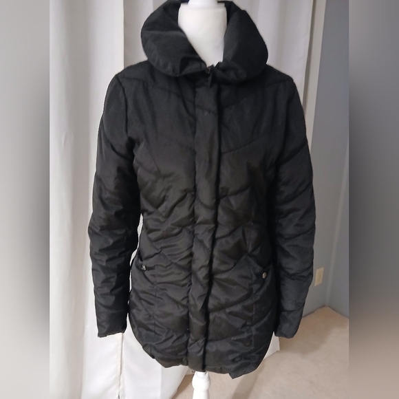 Steve Madden Quilted Charcoal Sz SP Mid-Length Women’s Winter Puffer  Coat  FL - Picture 1 of 10
